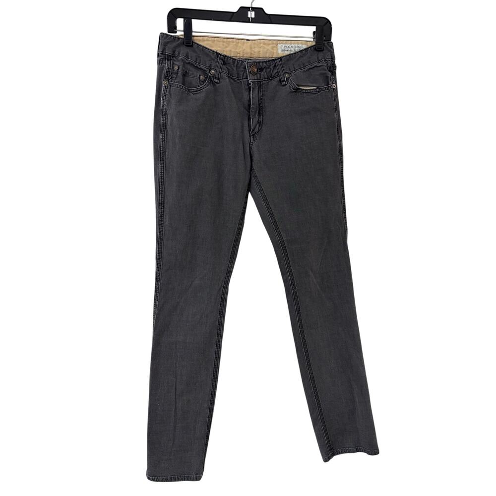 rag & bone USA Mens Slim Stretch Jeans Faded Gray 30x37 Slim-Skinny Tapered Fit